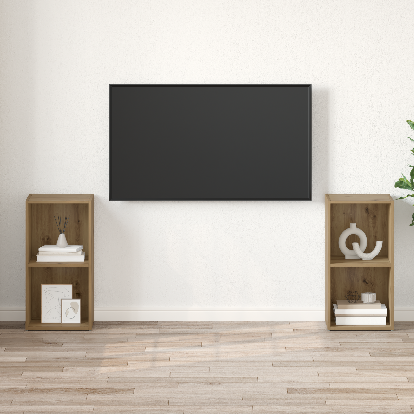 vidaXL Set comodă TV 2 pcs stejar artizanal 72 x 35 x 36.5 cm vidaXL Set comodă TV 2 pcs stejar artizanal 72 x 35 x 36.5 cm