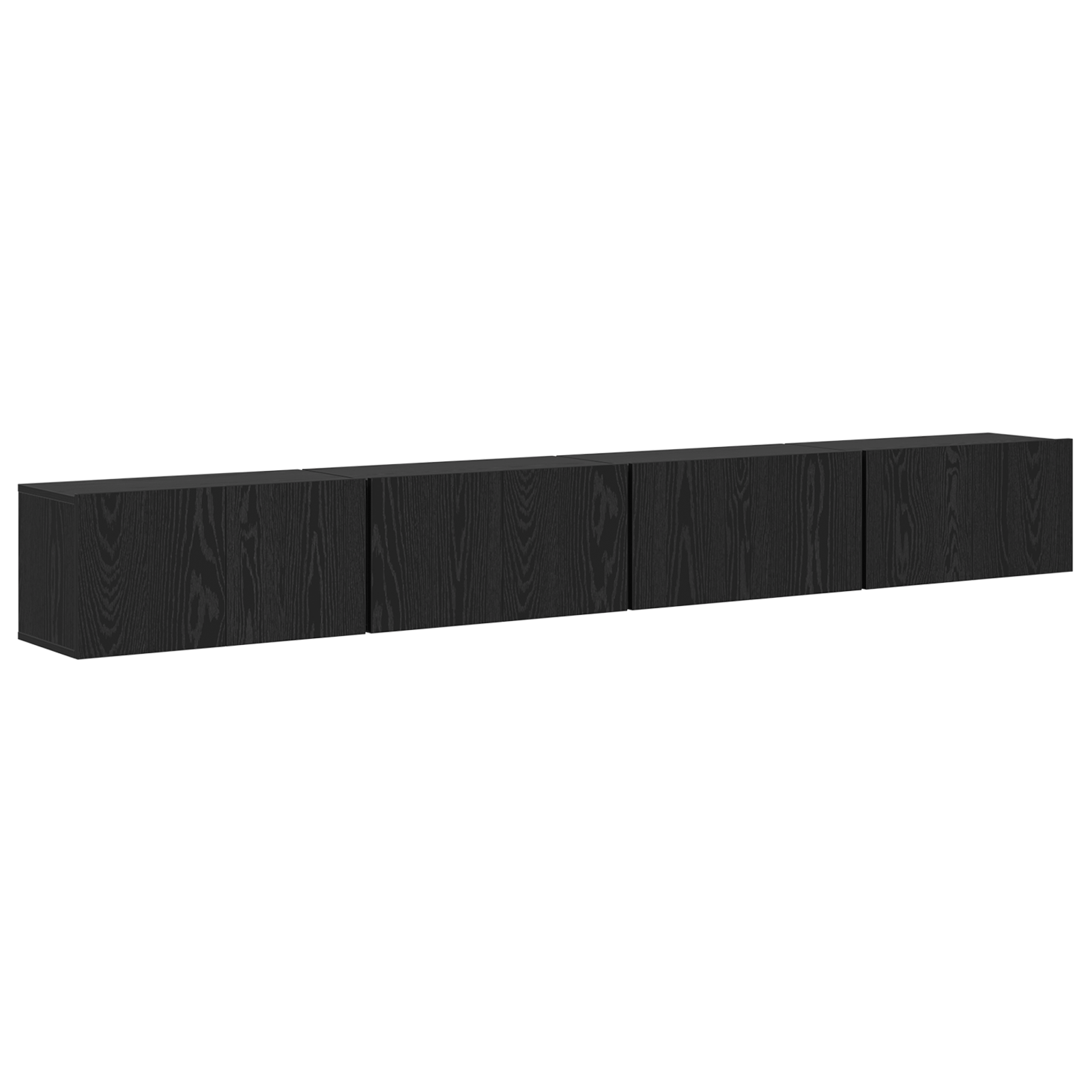 vidaXL Set comodă TV 4 pcs Stejar negru 60 x 30 x 30 cm Lemn compozit vidaXL Set comodă TV 4 pcs Stejar negru 60 x 30 x 30 cm Lemn compozit