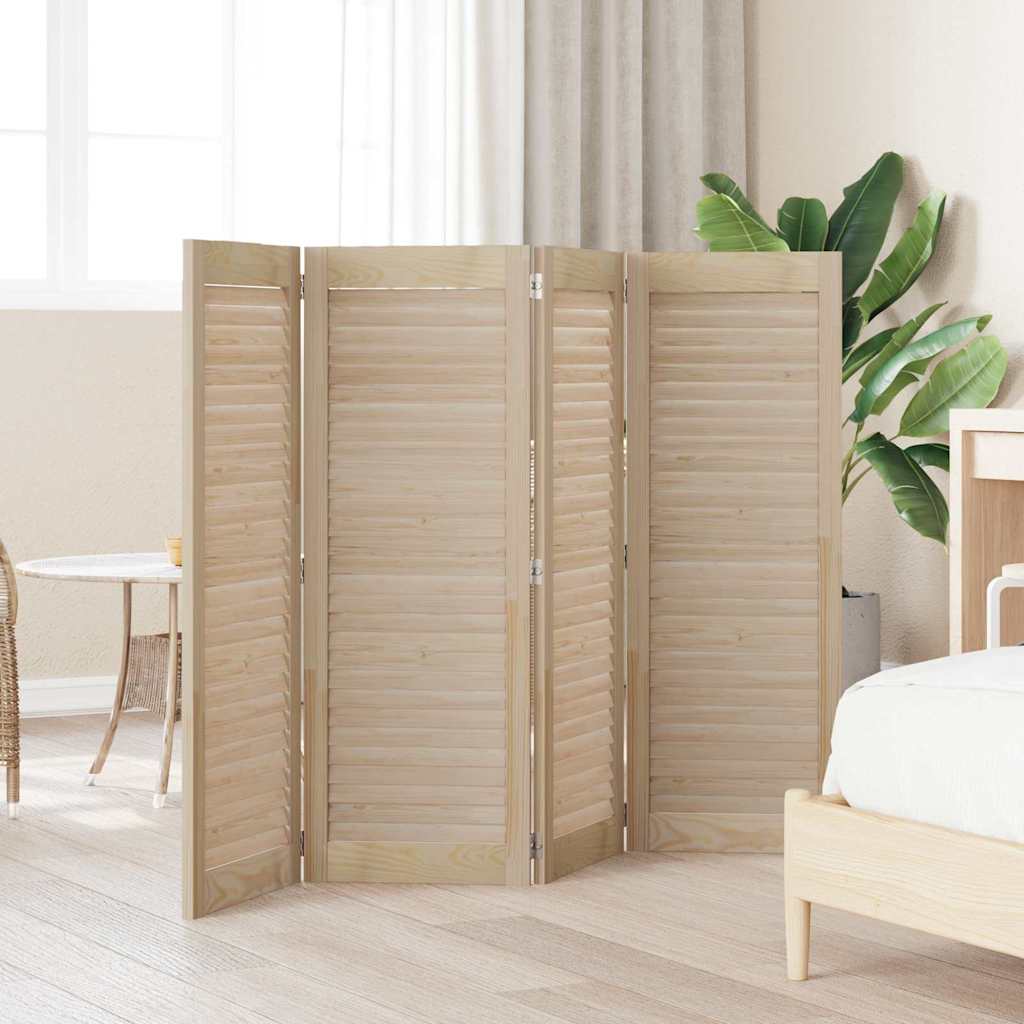vidaXL Ușă de Dulap cu ușă 4 pcs natural 140.5 x 2.1 x 49.5 cm