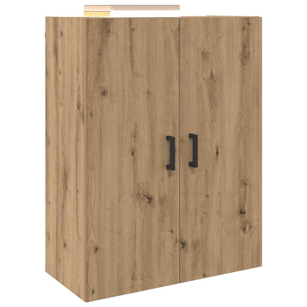 vidaXL Dulap montat pe perete 2 pcs Stejar Artizanal 69,5 x 34 x 90 cm
