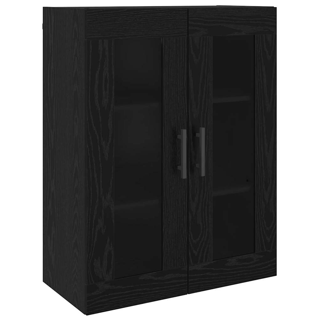 vidaXL Bufet cu raft Stejar negru 69.5 x 34 x 90 cm Lemn compozit vidaXL Bufet cu raft Stejar negru 69.5 x 34 x 90 cm Lemn compozit