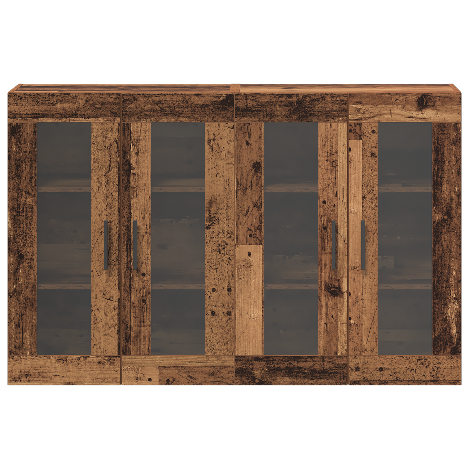 vidaXL Mobilier cu Montaj pe Perete 2 pcs Lemn vechi 69.5 x 34 x 90 cm vidaXL Mobilier cu Montaj pe Perete 2 pcs Lemn vechi 69.5 x 34 x 90 cm