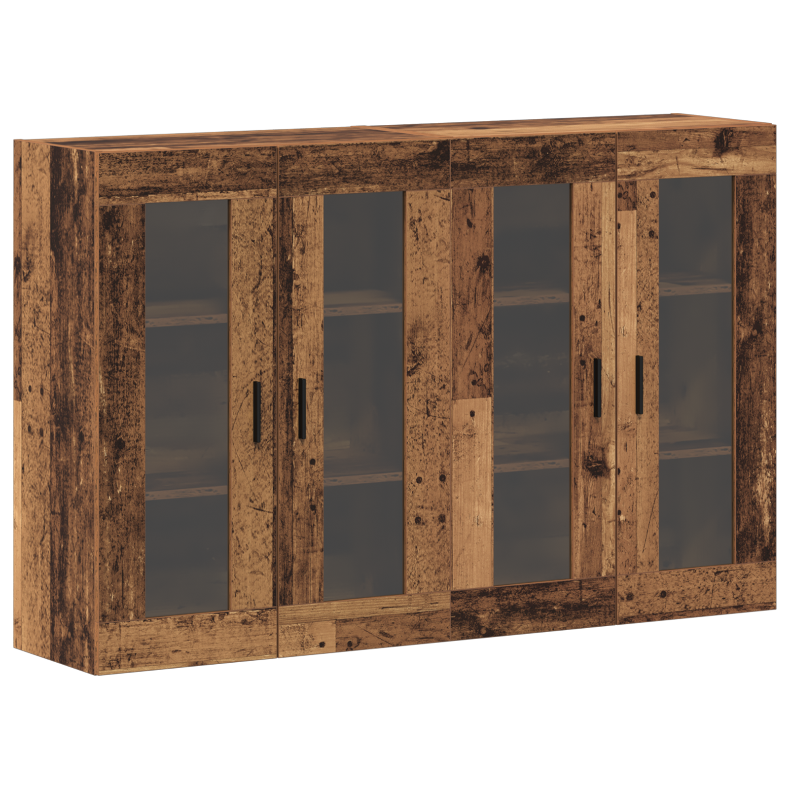 vidaXL Mobilier cu Montaj pe Perete 2 pcs Lemn vechi 69.5 x 34 x 90 cm vidaXL Mobilier cu Montaj pe Perete 2 pcs Lemn vechi 69.5 x 34 x 90 cm