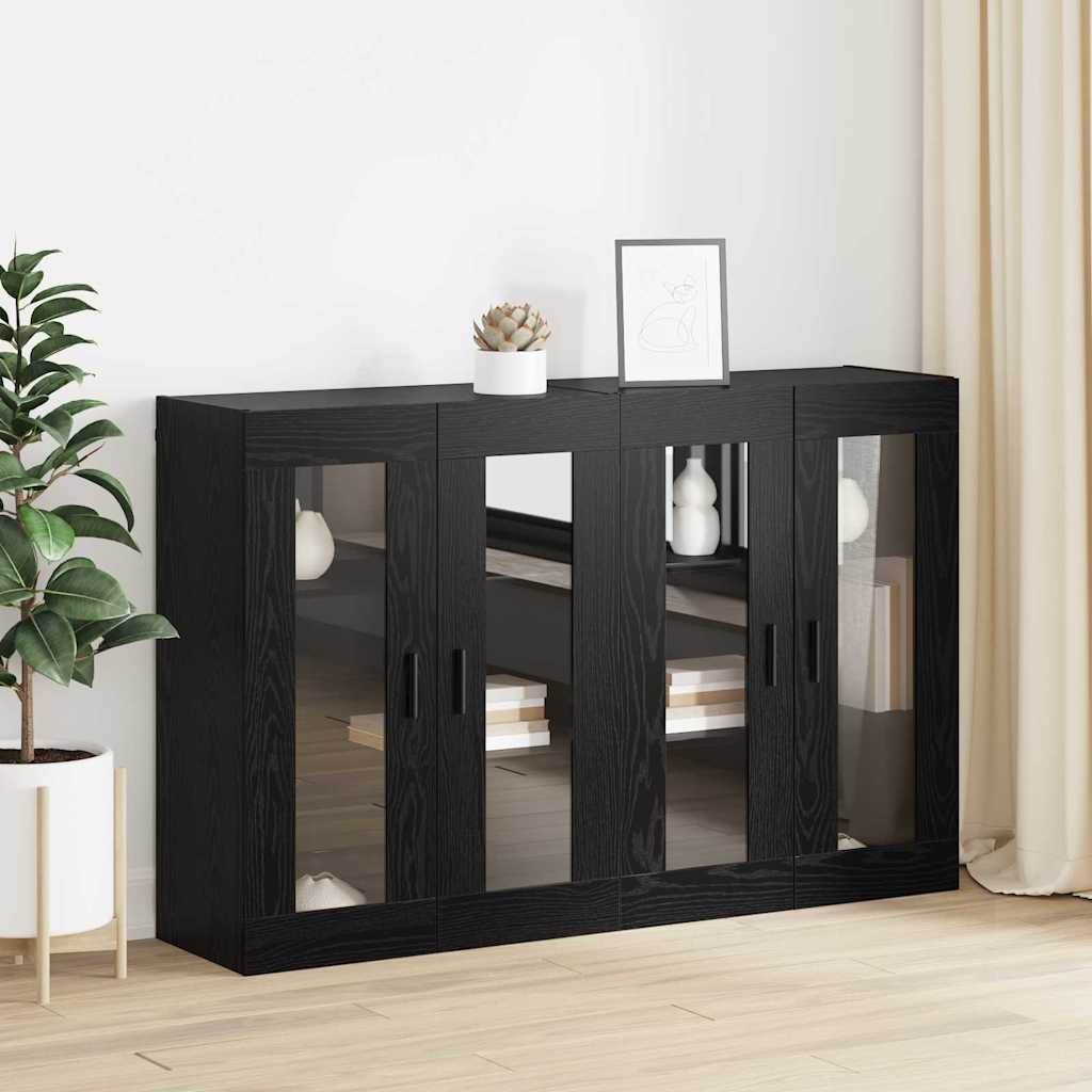 vidaXL Mobilier cu Montaj pe Perete 2 pcs Stejar negru vidaXL Mobilier cu Montaj pe Perete 2 pcs Stejar negru