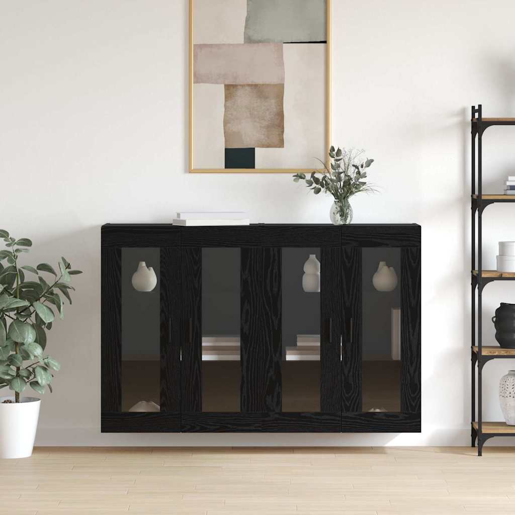 vidaXL Mobilier cu Montaj pe Perete 2 pcs Stejar negru vidaXL Mobilier cu Montaj pe Perete 2 pcs Stejar negru