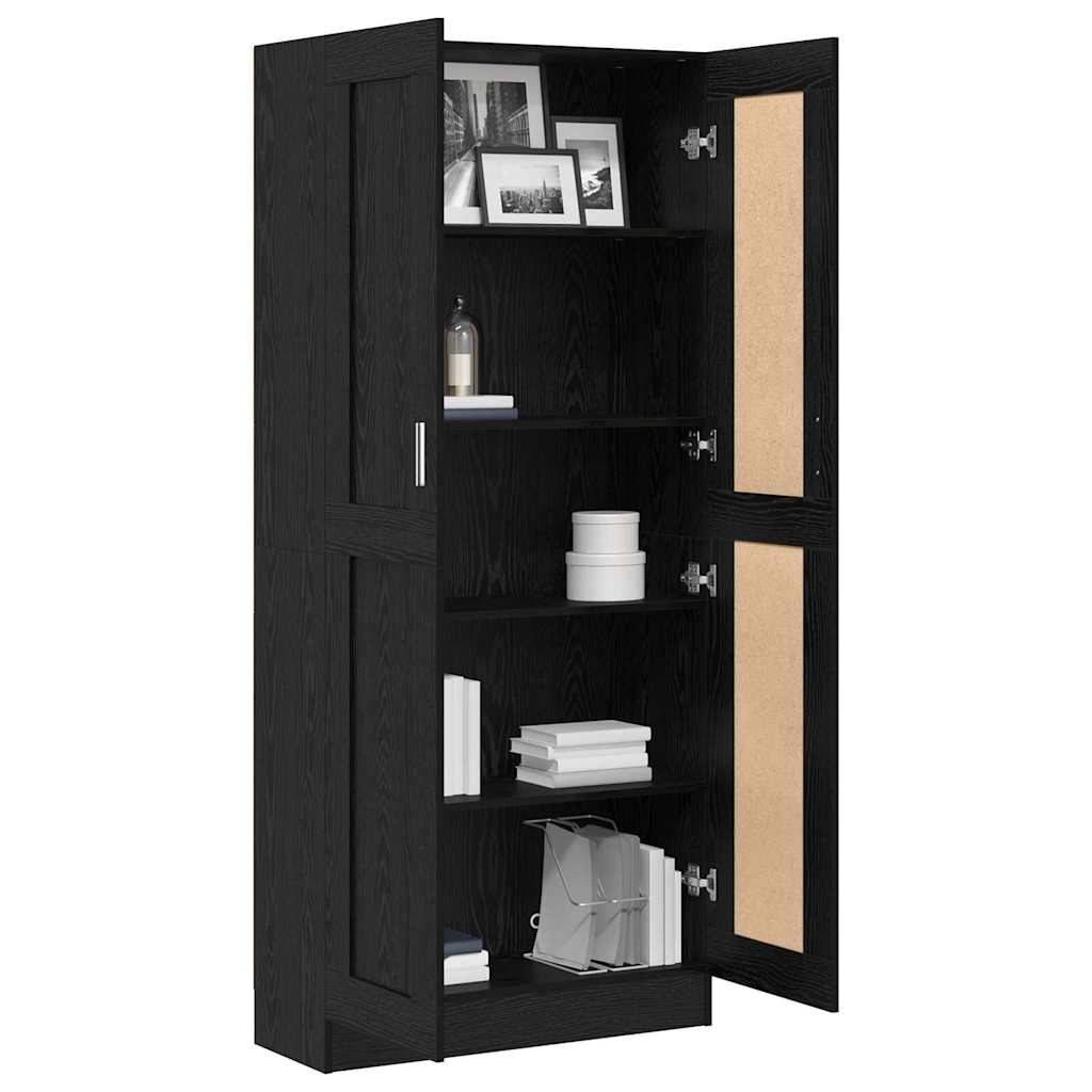 vidaXL Dulap pentru cărți Stejar negru 82.5 x 30.5 x 185 cm vidaXL Dulap pentru cărți Stejar negru 82.5 x 30.5 x 185 cm