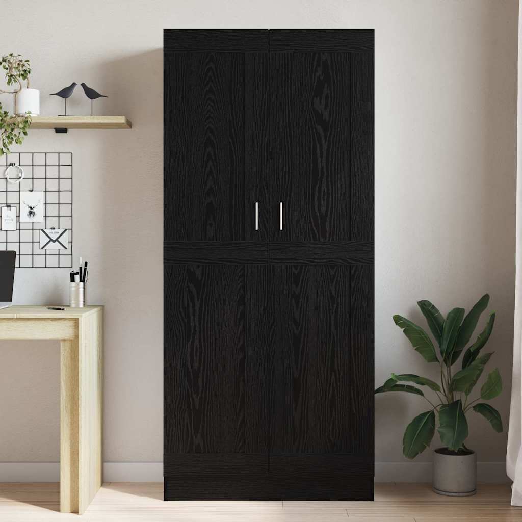 vidaXL Dulap pentru cărți Stejar negru 82.5 x 30.5 x 185 cm vidaXL Dulap pentru cărți Stejar negru 82.5 x 30.5 x 185 cm