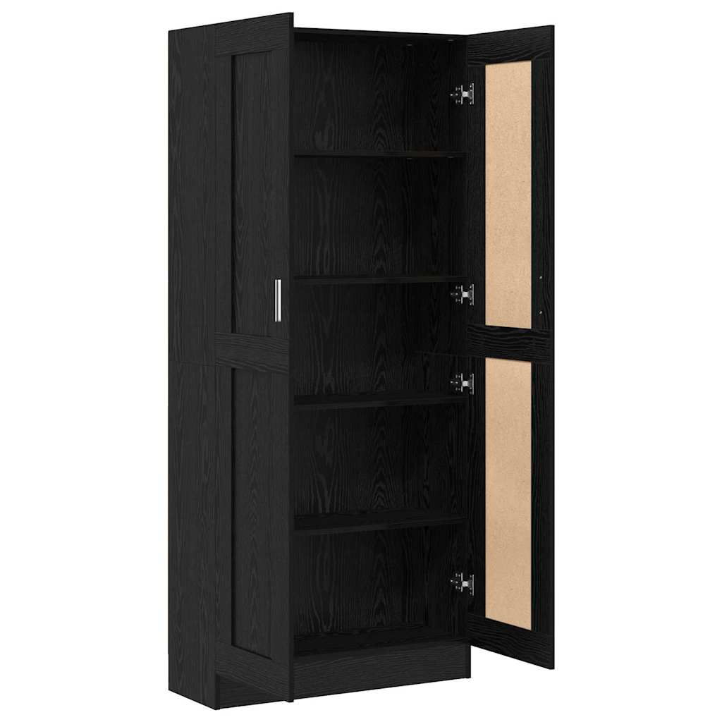 vidaXL Dulap pentru cărți Stejar negru 82.5 x 30.5 x 185 cm vidaXL Dulap pentru cărți Stejar negru 82.5 x 30.5 x 185 cm
