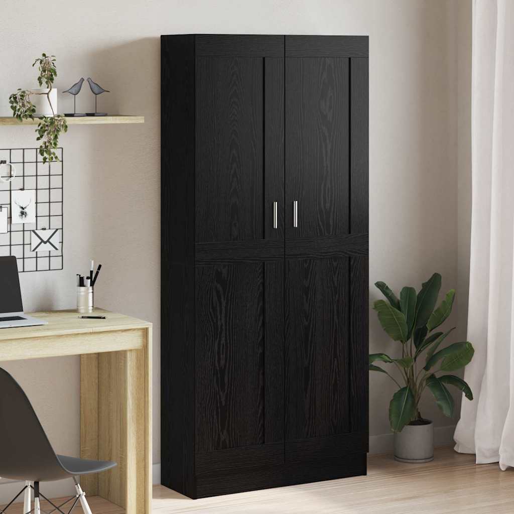 vidaXL Dulap pentru cărți Stejar negru 82.5 x 30.5 x 185 cm vidaXL Dulap pentru cărți Stejar negru 82.5 x 30.5 x 185 cm