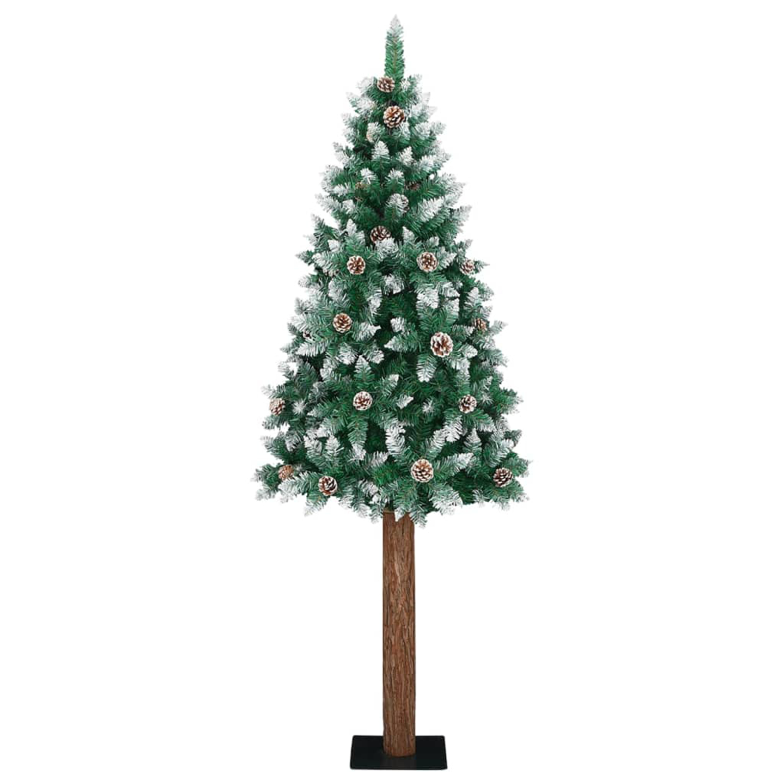 vidaXL Brad de Crăciun Slim LED-uri și Set de Bile Verde 210 cm PVC vidaXL Brad de Crăciun Slim LED-uri și Set de Bile Verde 210 cm PVC