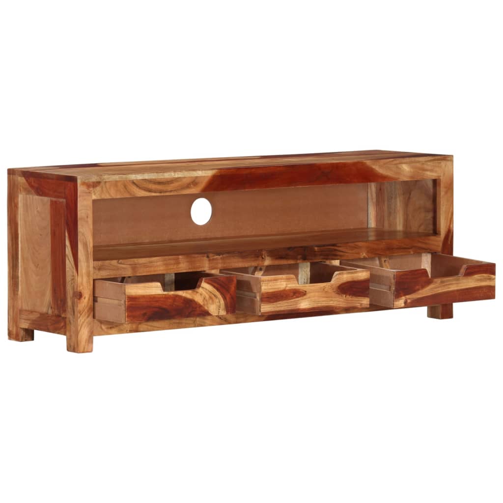 vidaXL Comodă TV, 110x30x40 cm, lemn masiv de acacia