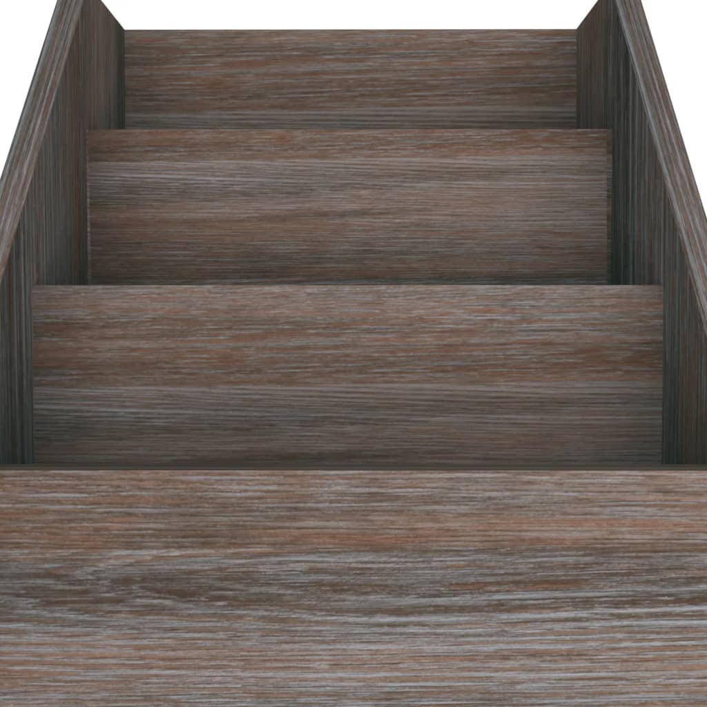 vidaXL Raft reviste copii gri/sonoma 71x30x78,5 cm lemn prelucrat vidaXL Raft reviste copii gri/sonoma 71x30x78,5 cm lemn prelucrat