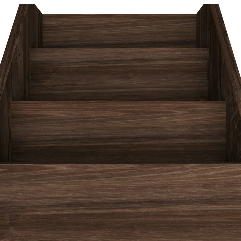 vidaXL Raft reviste copii, stejar afumat, 71x30x78,5cm, lemn prelucrat vidaXL Raft reviste copii, stejar afumat, 71x30x78,5cm, lemn prelucrat