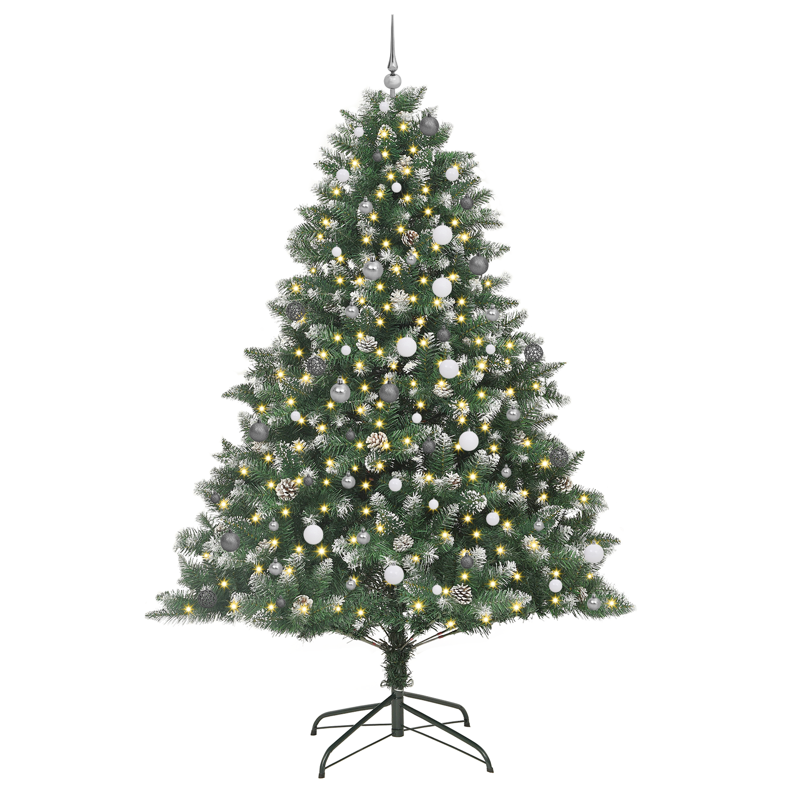 vidaXL Brad de Crăciun artificial Verde 240 cm PVC vidaXL Brad de Crăciun artificial Verde 240 cm PVC