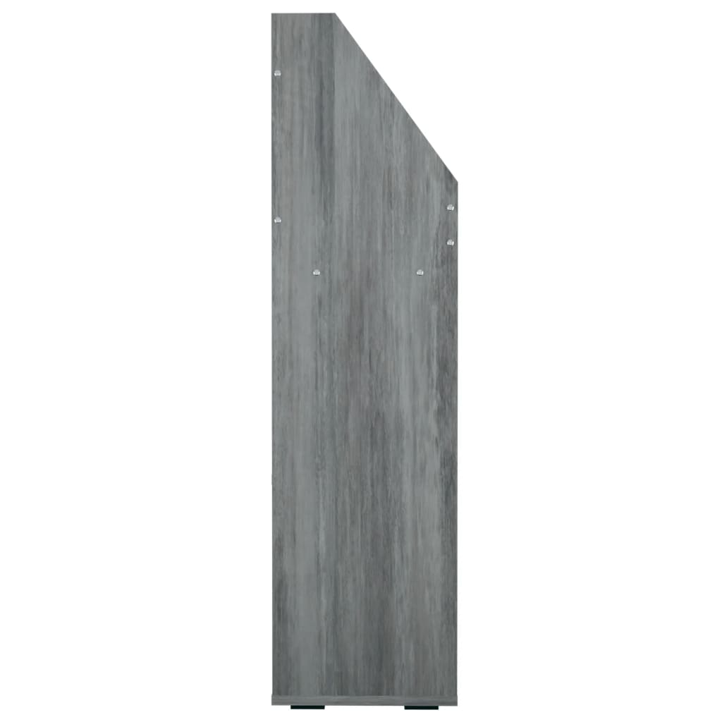 vidaXL Raft de reviste pentru copii, gri, 71x30x114 cm, lemn prelucrat vidaXL Raft de reviste pentru copii, gri, 71x30x114 cm, lemn prelucrat