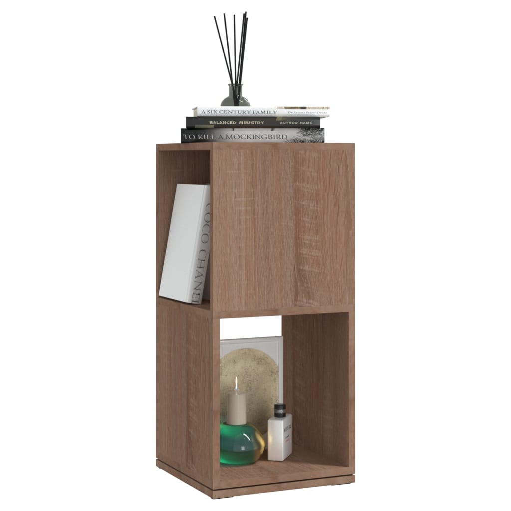 vidaXL Dulap rotativ, stejar sonoma, 34,5x34,5x75,5cm, lemn prelucrat