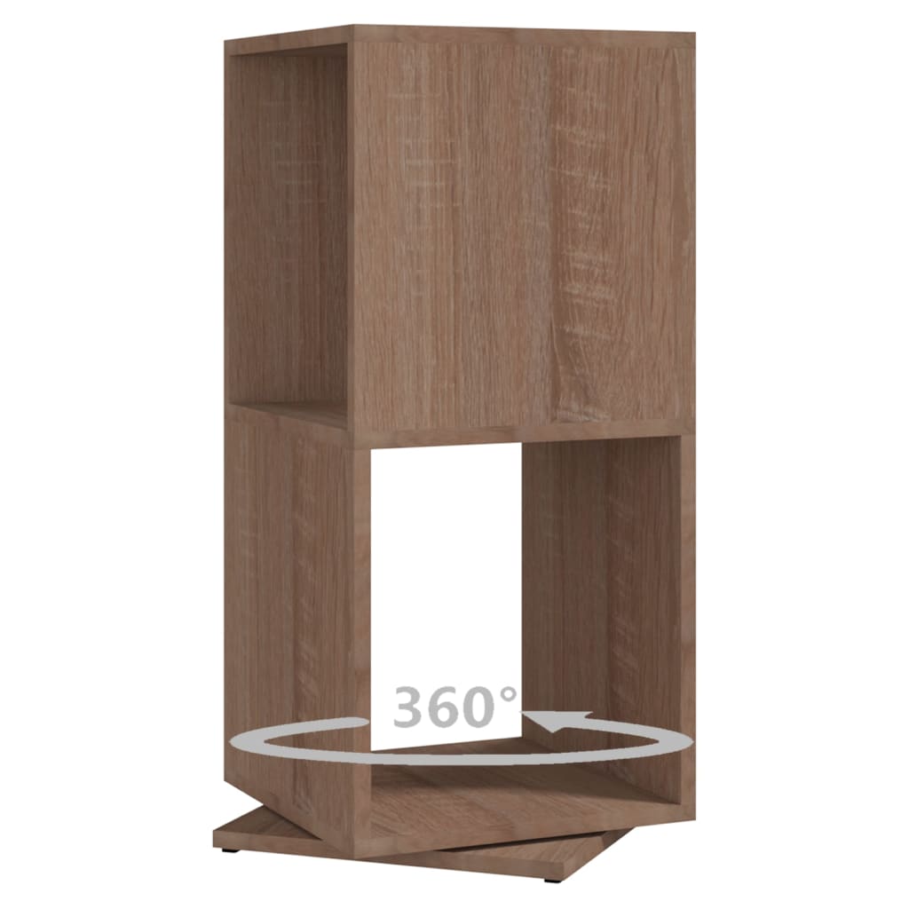 vidaXL Dulap rotativ, stejar sonoma, 34,5x34,5x75,5cm, lemn prelucrat
