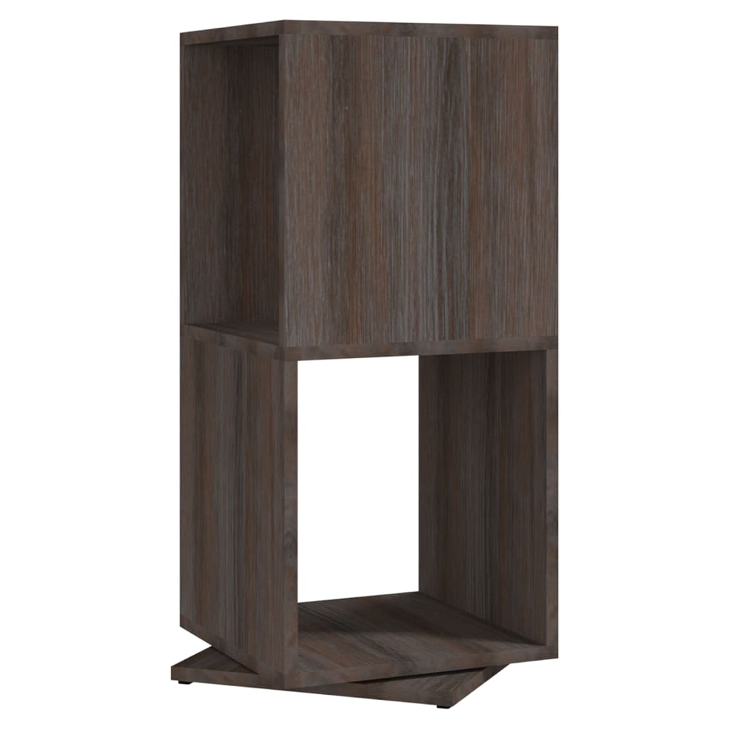vidaXL Dulap rotativ, gri și stejar sonoma, 34,5x34,5x75,5 cm, PAL