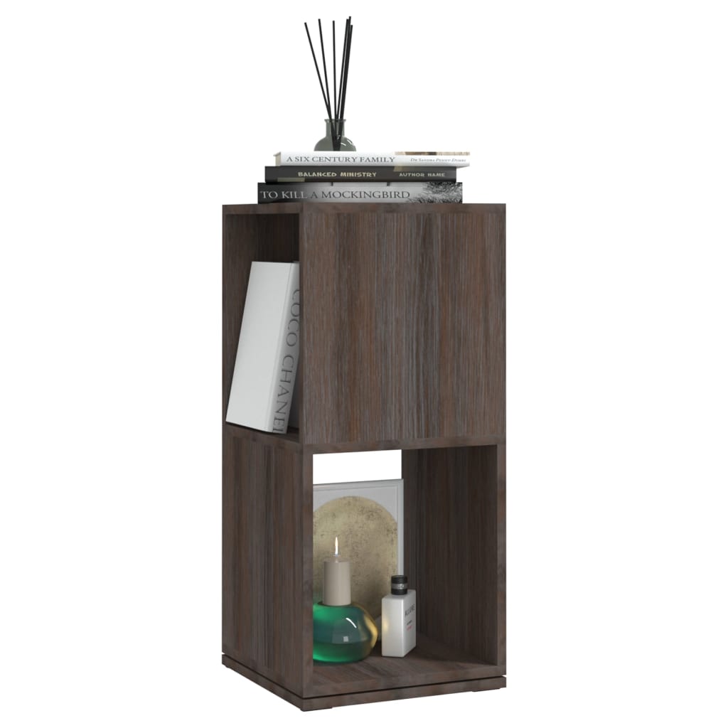 vidaXL Dulap rotativ, gri și stejar sonoma, 34,5x34,5x75,5 cm, PAL