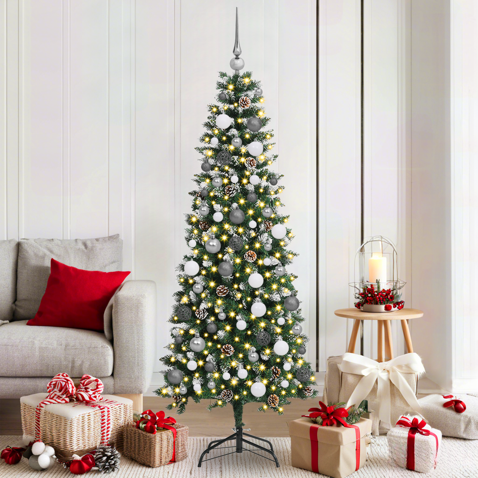 vidaXL Brad de Crăciun artificial Verde 180 cm PVC vidaXL Brad de Crăciun artificial Verde 180 cm PVC