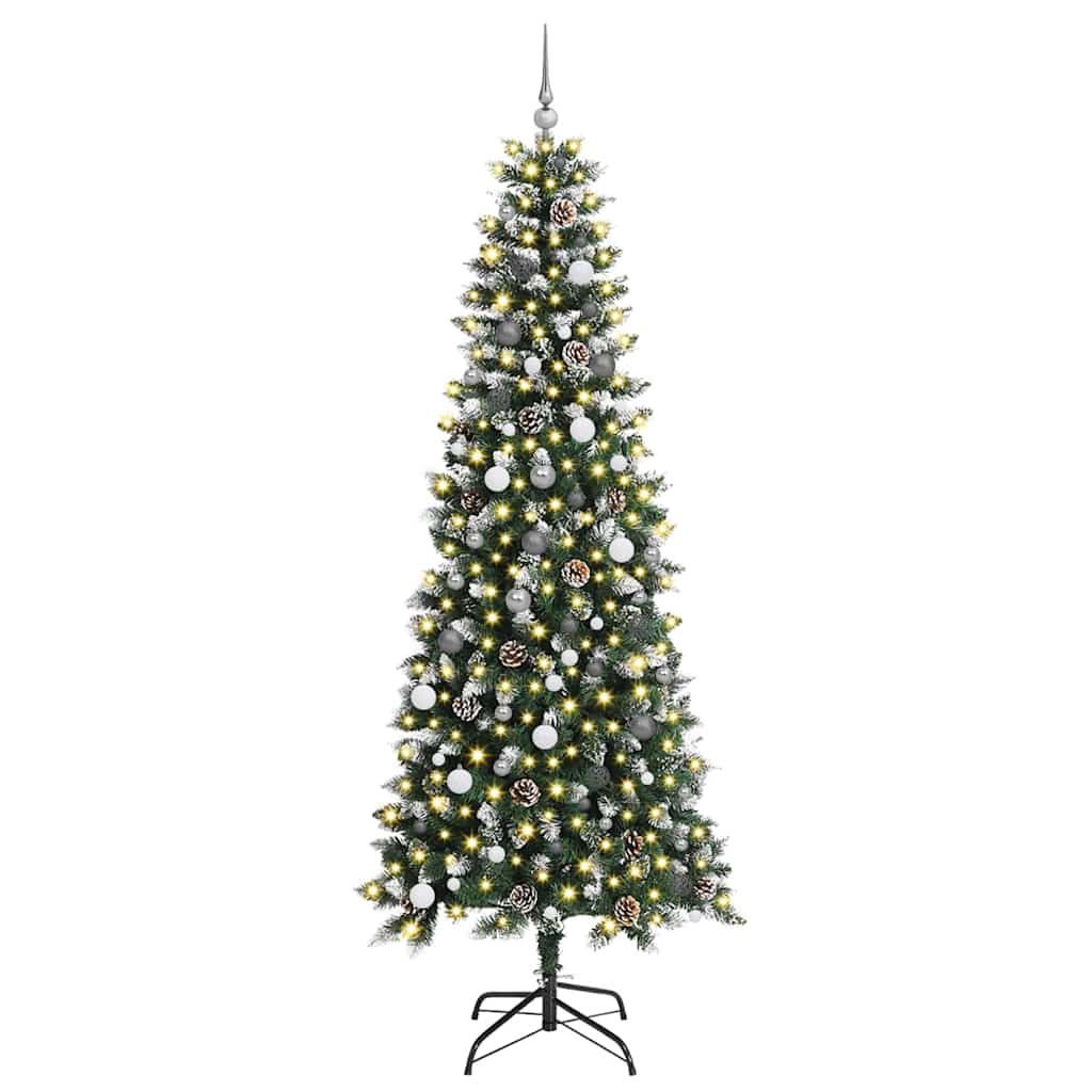 vidaXL Brad de Crăciun artificial Verde 240 cm PVC