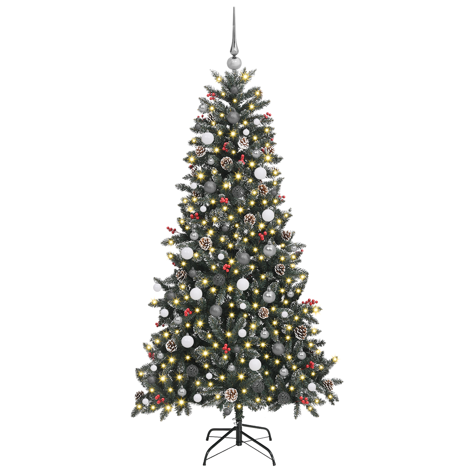 vidaXL Brad de Crăciun artificial Verde 210 cm PVC vidaXL Brad de Crăciun artificial Verde 210 cm PVC