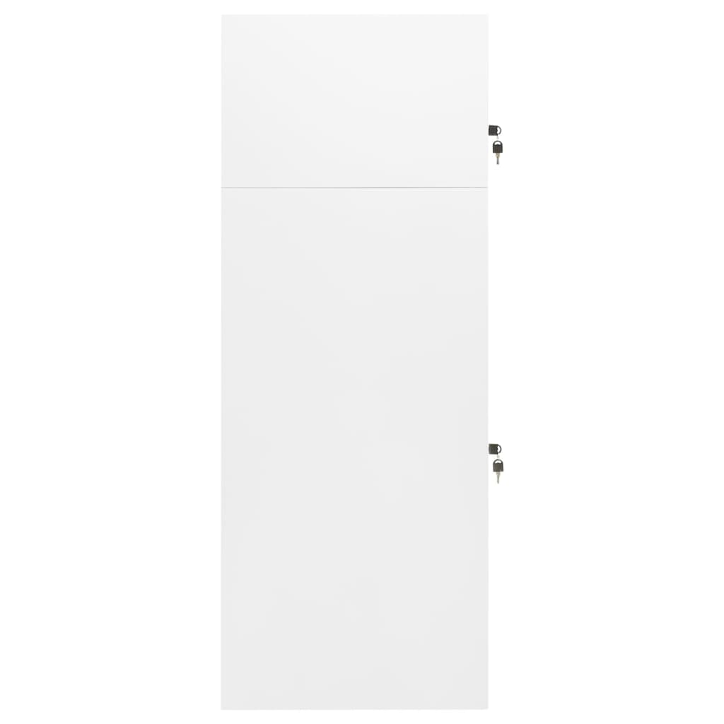 vidaXL Dulap pentru șa, alb, 53x53x140 cm, oțel vidaXL Dulap pentru șa, alb, 53x53x140 cm, oțel