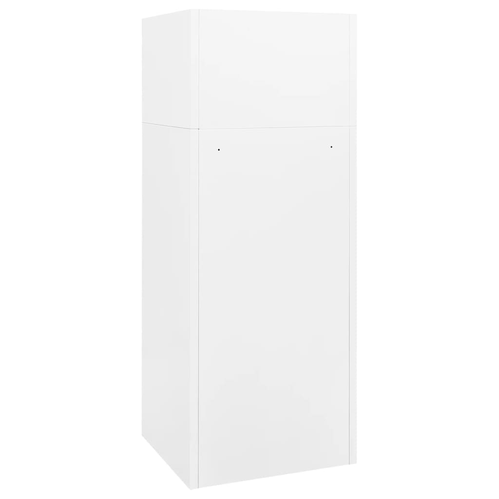 vidaXL Dulap pentru șa, alb, 53x53x140 cm, oțel vidaXL Dulap pentru șa, alb, 53x53x140 cm, oțel