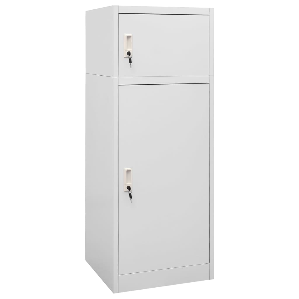 vidaXL Dulap pentru șa, gri deschis, 53x53x140 cm, oțel vidaXL Dulap pentru șa, gri deschis, 53x53x140 cm, oțel