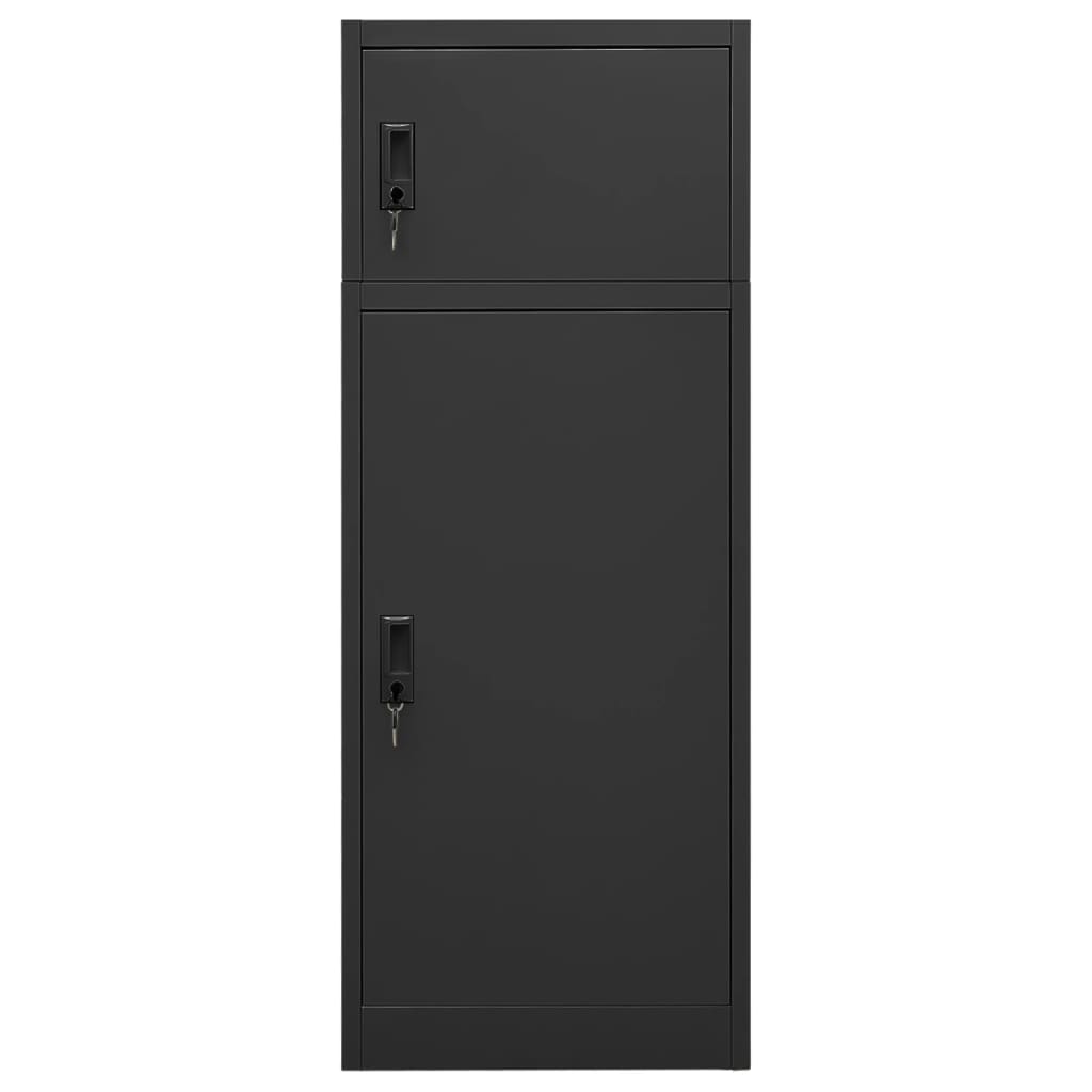 vidaXL Dulap pentru șa, antracit, 53x53x140 cm, oțel vidaXL Dulap pentru șa, antracit, 53x53x140 cm, oțel