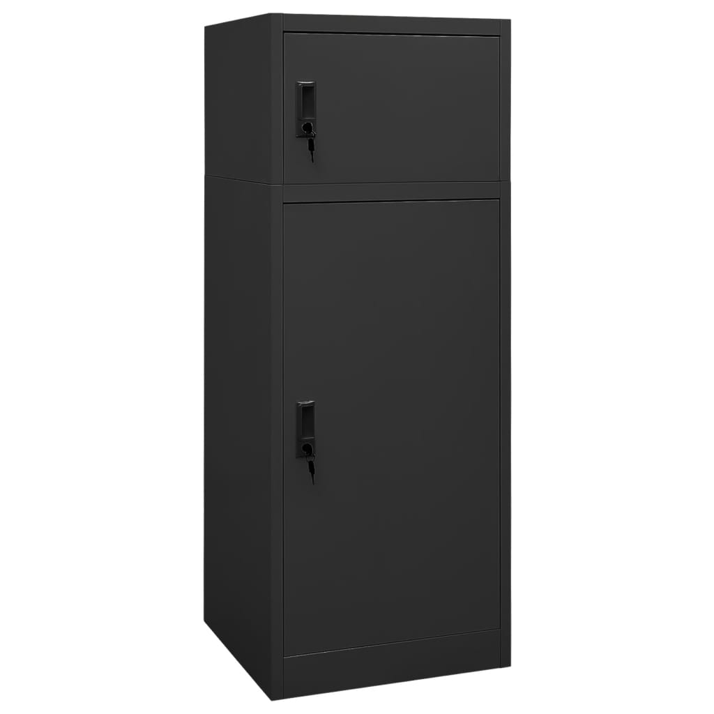 vidaXL Dulap pentru șa, antracit, 53x53x140 cm, oțel vidaXL Dulap pentru șa, antracit, 53x53x140 cm, oțel