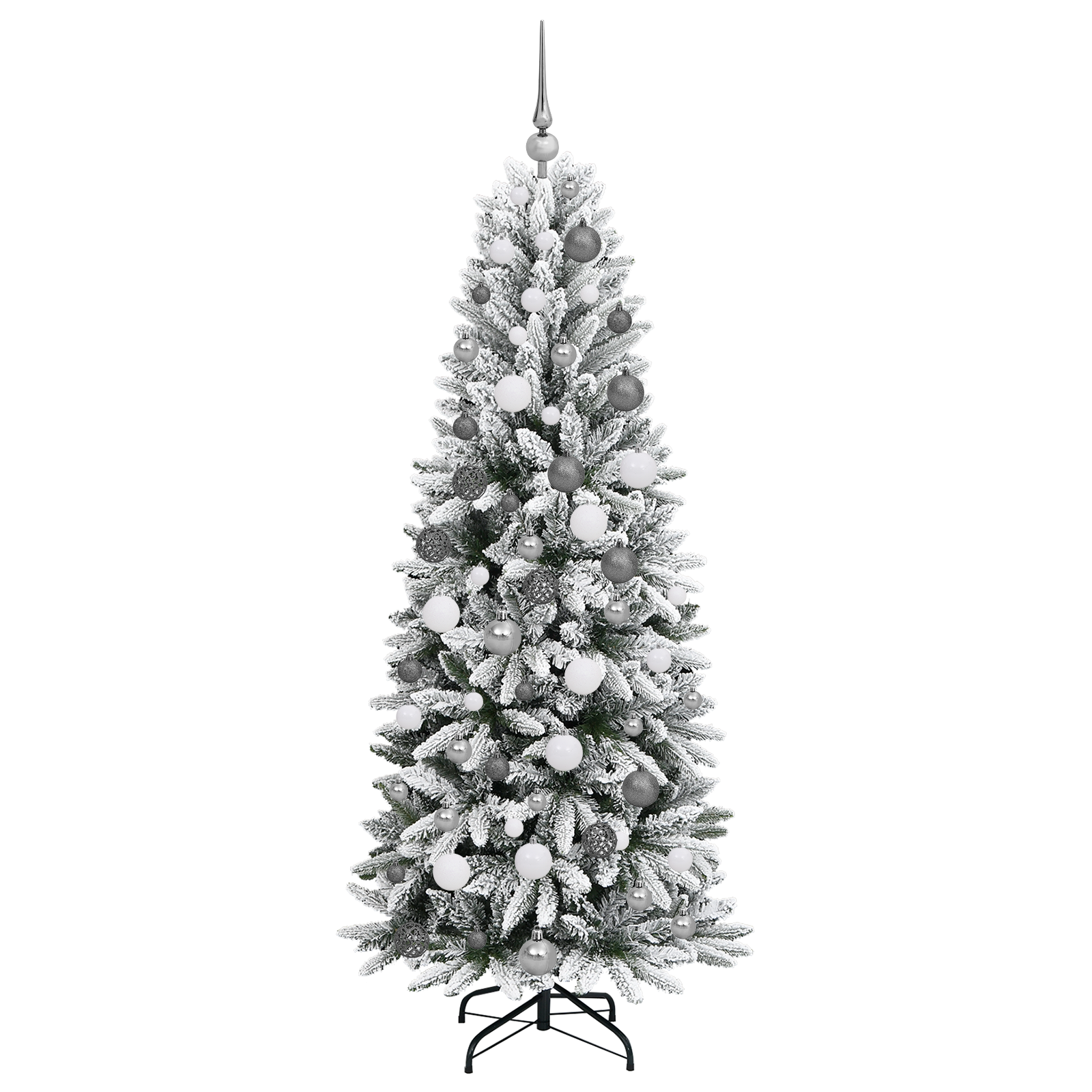 vidaXL Brad de Crăciun artificial Alb 180 cm PVC vidaXL Brad de Crăciun artificial Alb 180 cm PVC