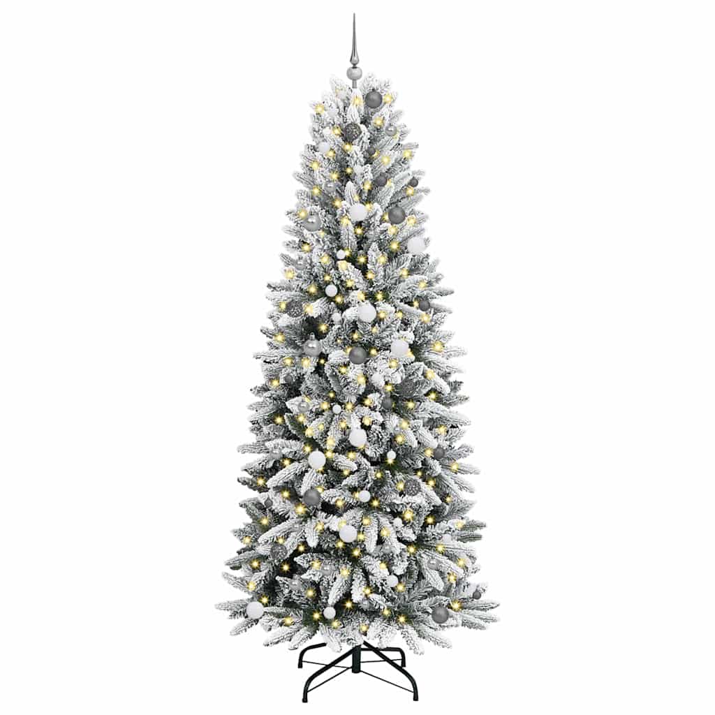 vidaXL Brad de Crăciun artificial Alb 240 cm PVC vidaXL Brad de Crăciun artificial Alb 240 cm PVC