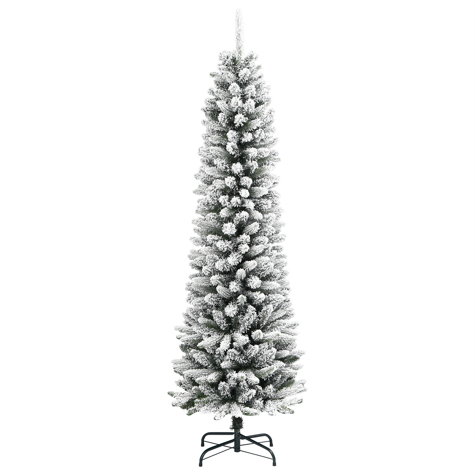 vidaXL Brad de Crăciun subțire Alb 180 cm PVC vidaXL Brad de Crăciun subțire Alb 180 cm PVC