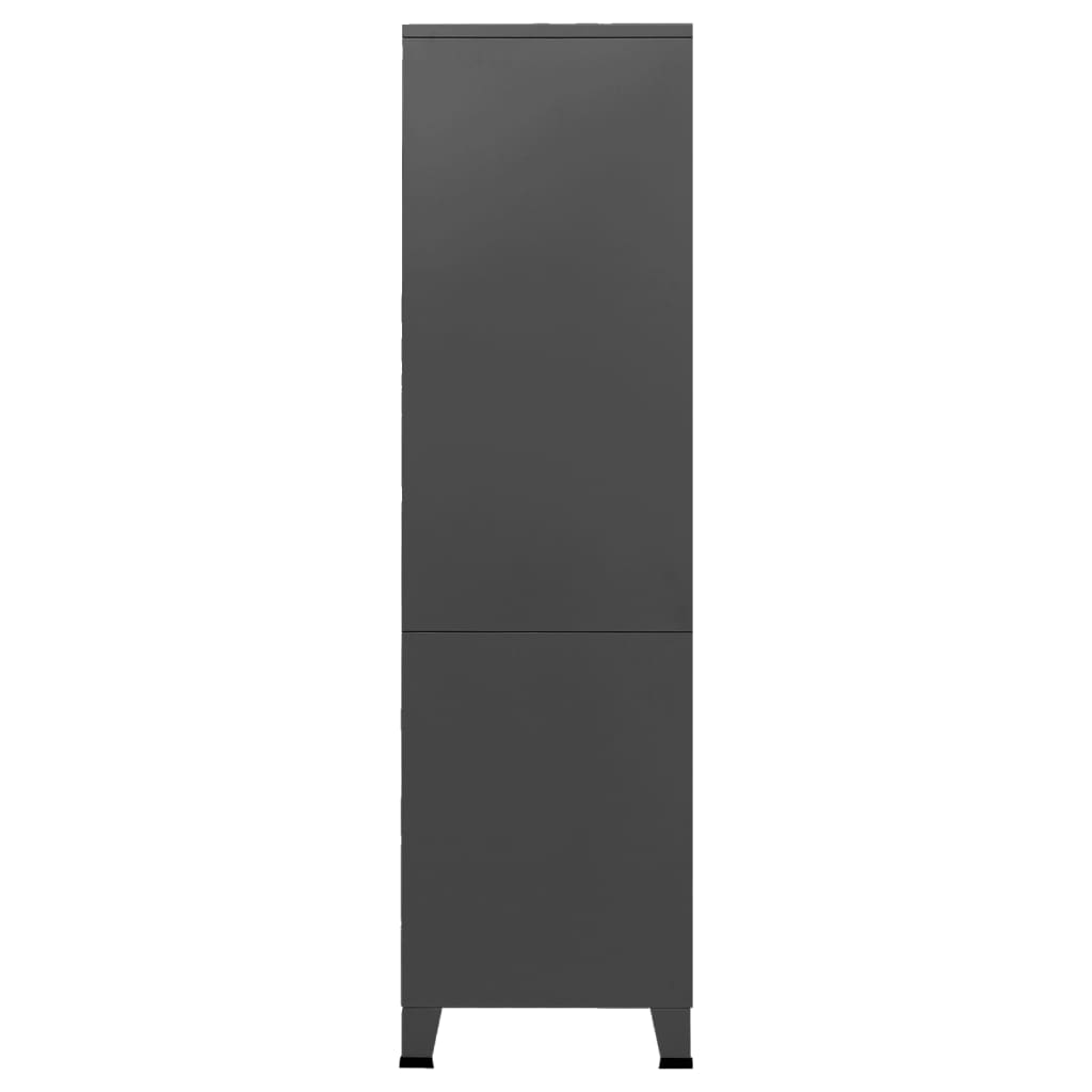 vidaXL Șifonier industrial, antracit, 90x50x180 cm, metal vidaXL Șifonier industrial, antracit, 90x50x180 cm, metal