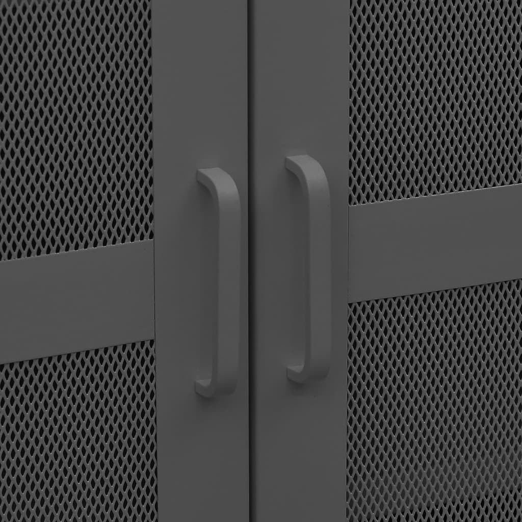 vidaXL Dulap industrial de depozitare, antracit, 70x40x115 cm, metal