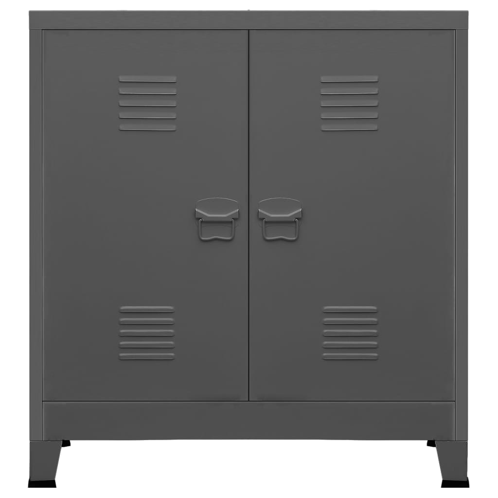 vidaXL Dulap industrial de depozitare, antracit, 90x40x100 cm, oțel vidaXL Dulap industrial de depozitare, antracit, 90x40x100 cm, oțel