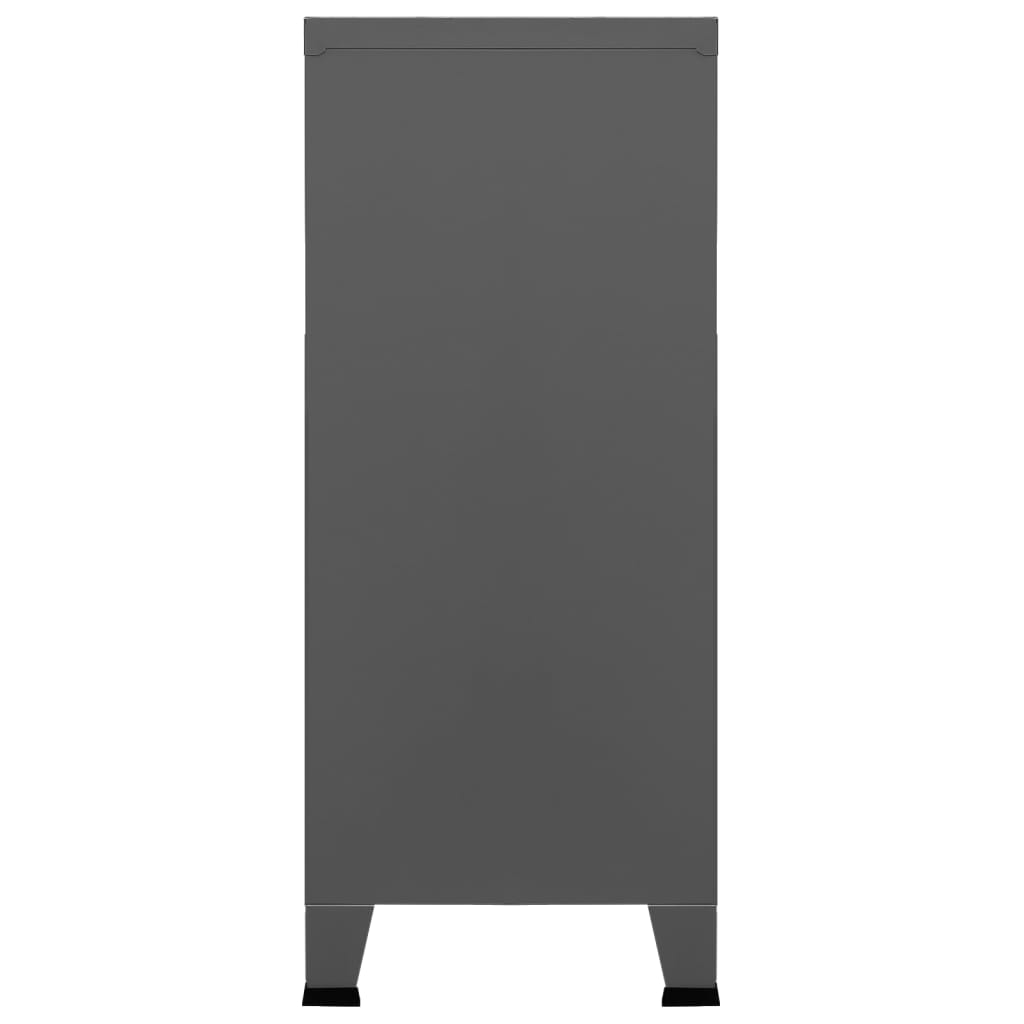 vidaXL Dulap industrial de depozitare, antracit, 90x40x100 cm, oțel vidaXL Dulap industrial de depozitare, antracit, 90x40x100 cm, oțel