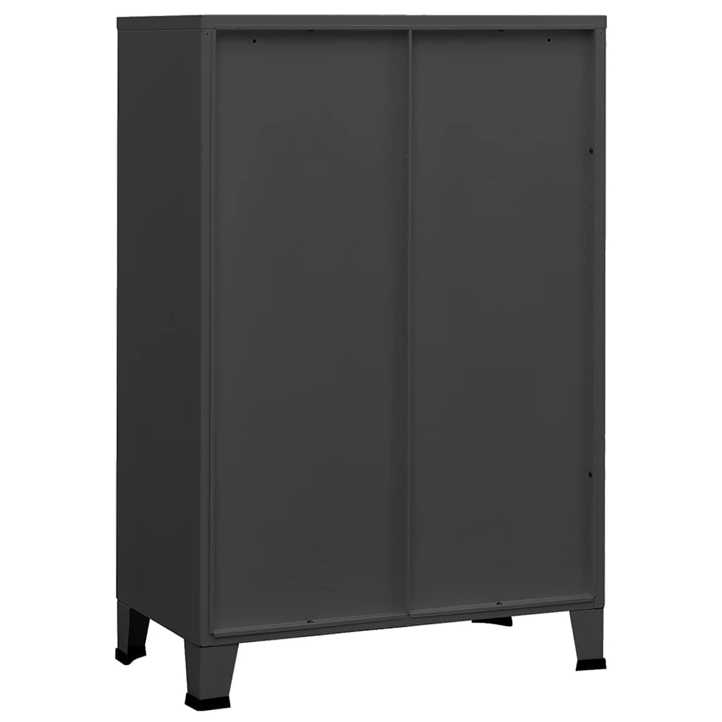 vidaXL Dulap industrial de depozitare, antracit, 75x40x115 cm, metal vidaXL Dulap industrial de depozitare, antracit, 75x40x115 cm, metal