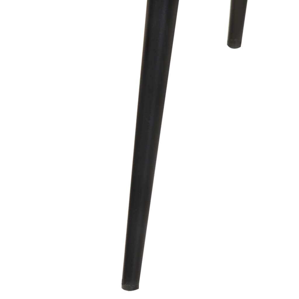 vidaXL Scaun cu spătar înalt, gri, piele naturală