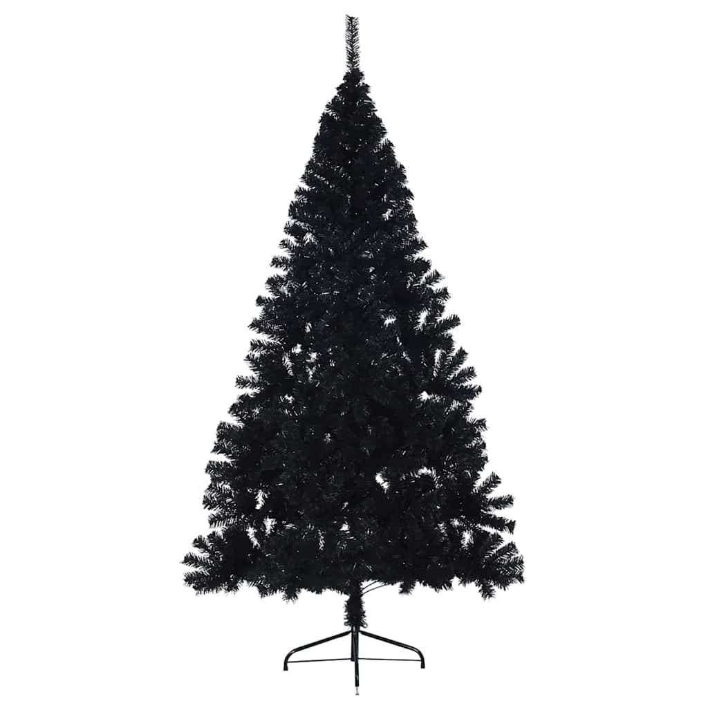 vidaXL Brad de Crăciun artificial Negru 210 cm PVC vidaXL Brad de Crăciun artificial Negru 210 cm PVC
