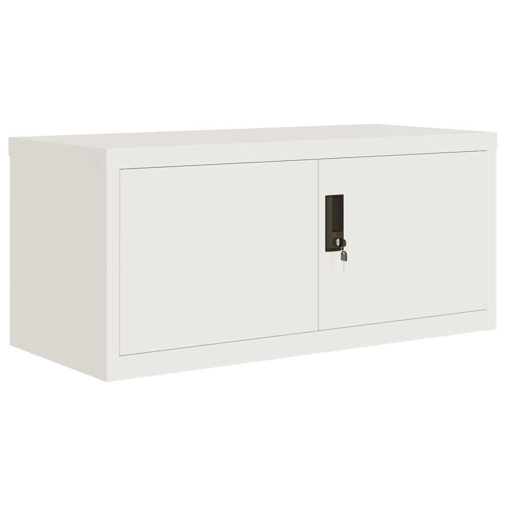 vidaXL Fișet, alb, 90x40x40 cm, oțel vidaXL Fișet, alb, 90x40x40 cm, oțel