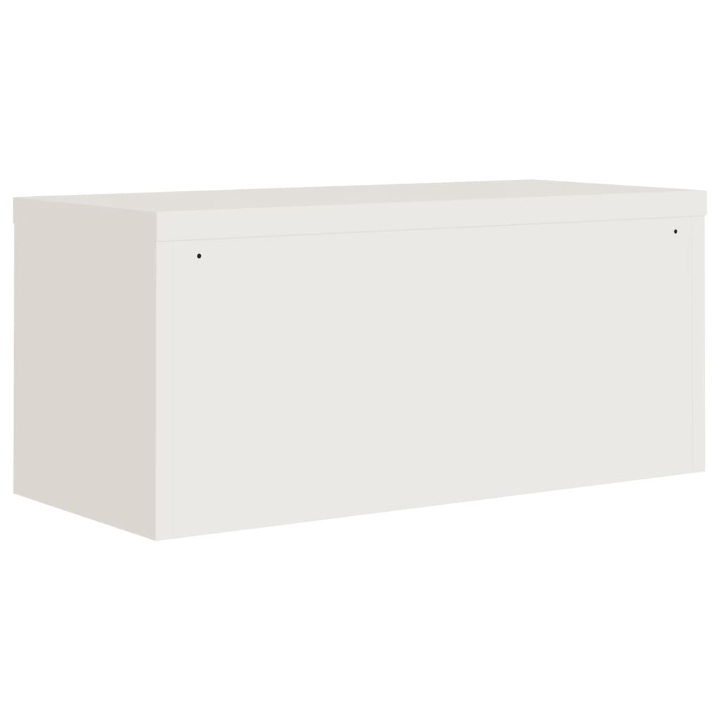 vidaXL Fișet, alb, 90x40x40 cm, oțel vidaXL Fișet, alb, 90x40x40 cm, oțel
