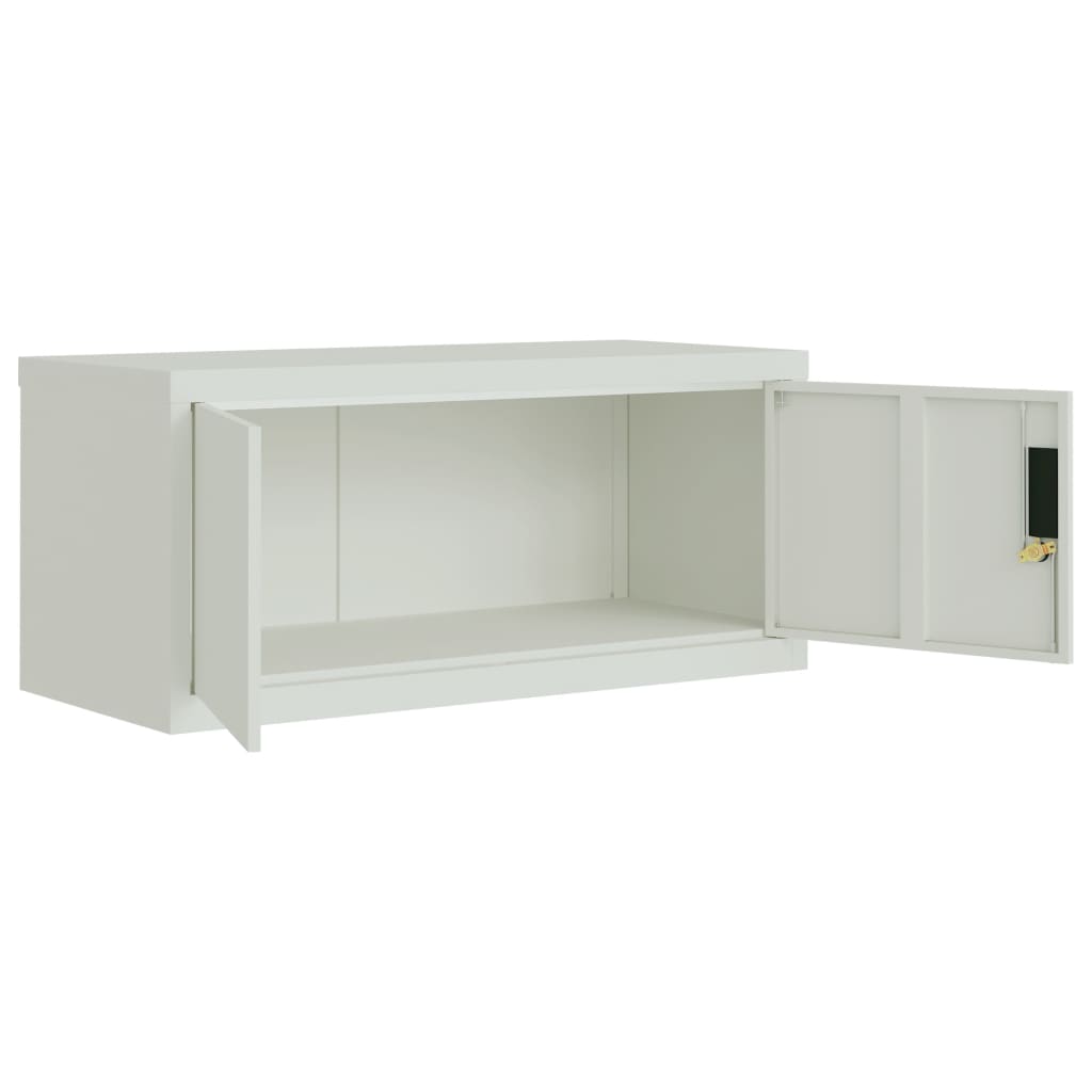 vidaXL Fișet, gri deschis, 90x40x40 cm, oțel vidaXL Fișet, gri deschis, 90x40x40 cm, oțel