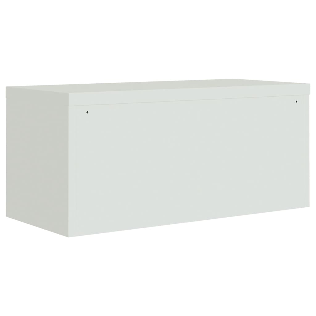 vidaXL Fișet, gri deschis, 90x40x40 cm, oțel vidaXL Fișet, gri deschis, 90x40x40 cm, oțel