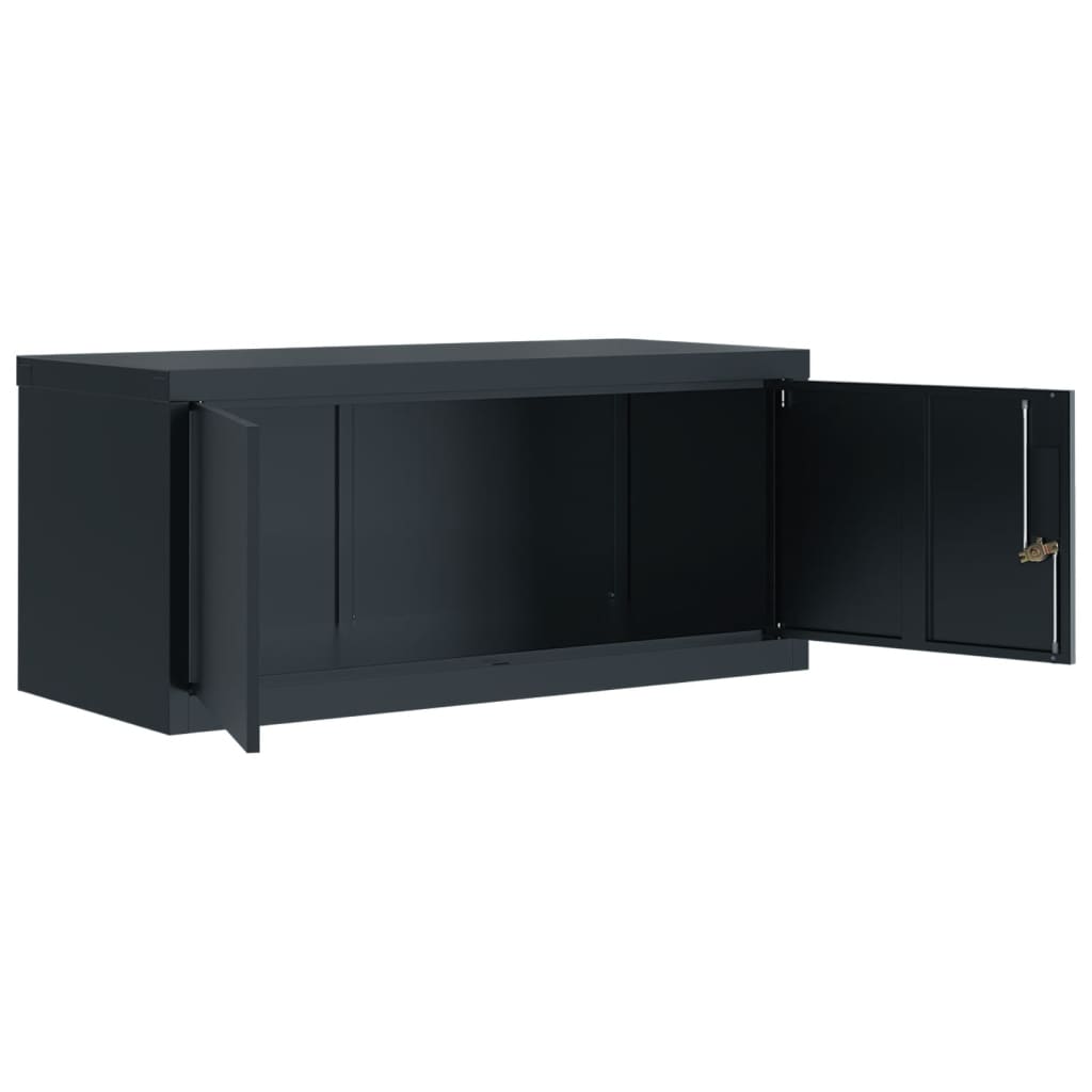 vidaXL Fișet, antracit, 90x40x40 cm, oțel vidaXL Fișet, antracit, 90x40x40 cm, oțel