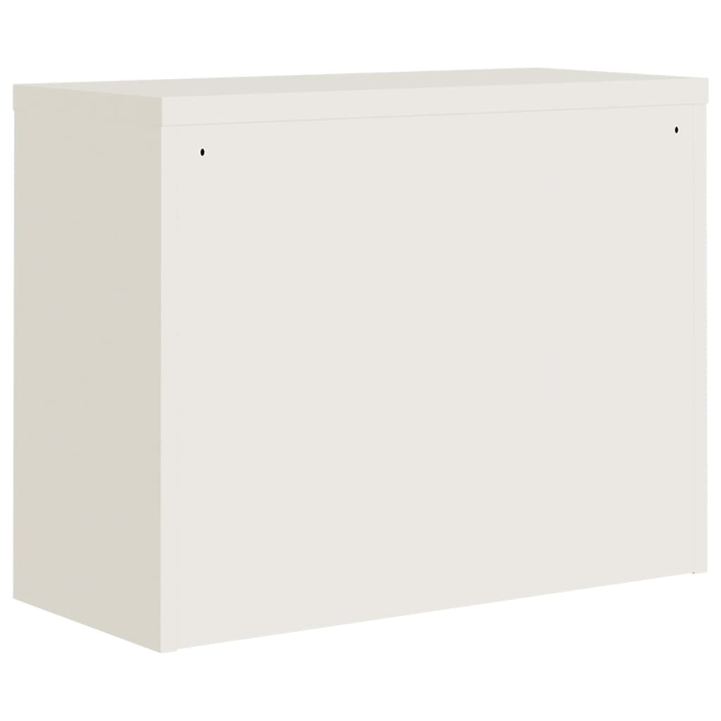 vidaXL Fișet, alb, 90x40x70 cm, oțel vidaXL Fișet, alb, 90x40x70 cm, oțel