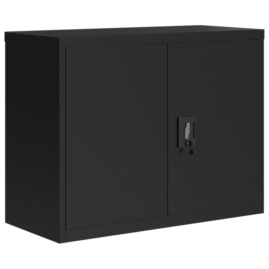 vidaXL Fișet, negru, 90x40x70 cm, oțel vidaXL Fișet, negru, 90x40x70 cm, oțel