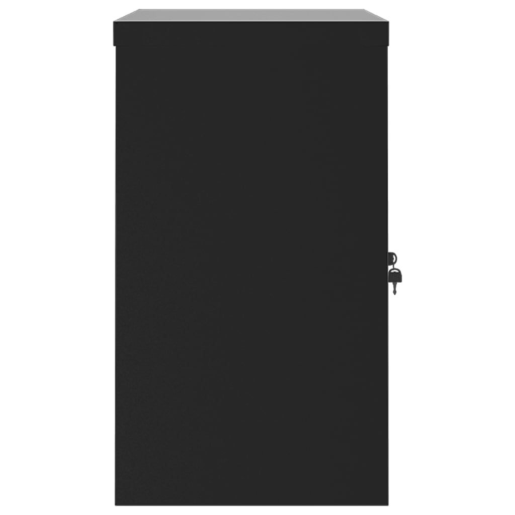 vidaXL Fișet, negru, 90x40x70 cm, oțel vidaXL Fișet, negru, 90x40x70 cm, oțel