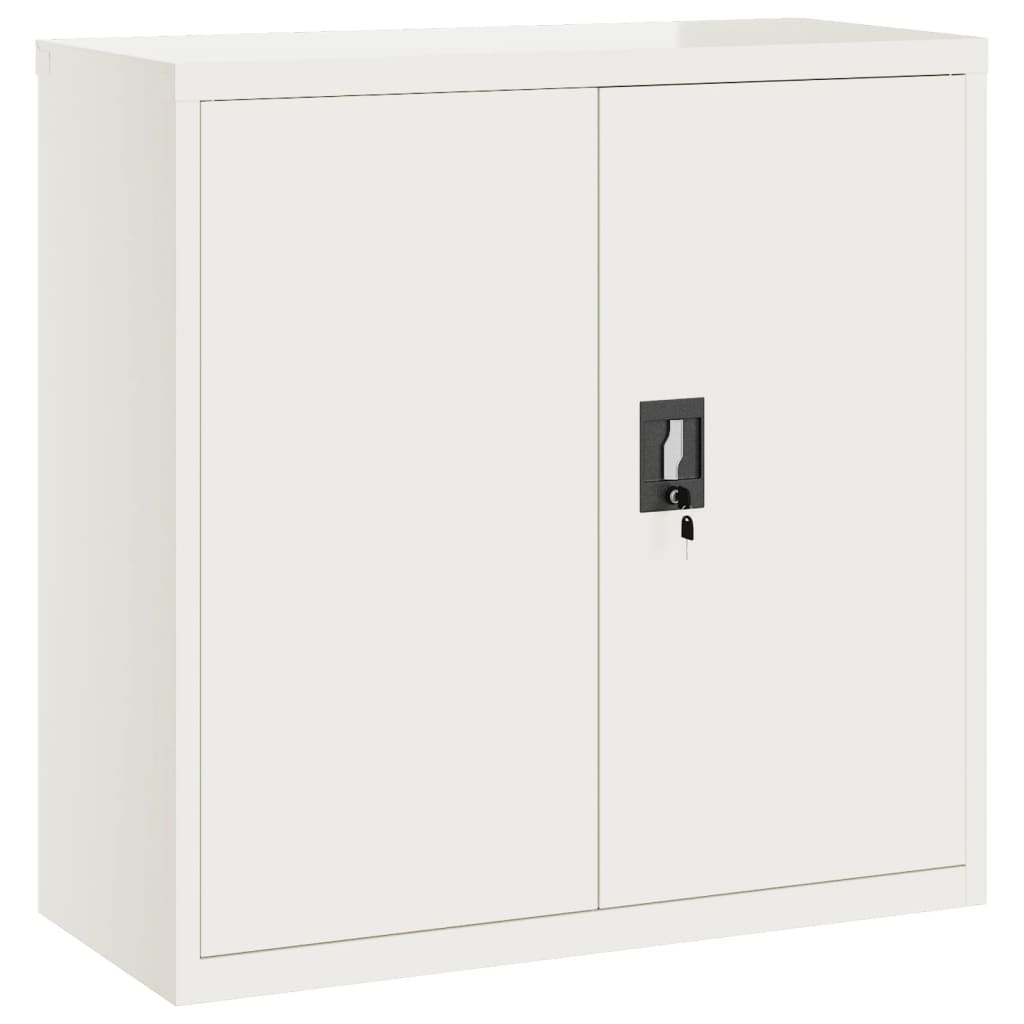 vidaXL Dulap pentru dosare, alb, 90x40x90 cm, oțel vidaXL Dulap pentru dosare, alb, 90x40x90 cm, oțel
